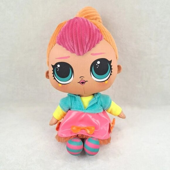 Mga Other - Lol Surprise Neon Qt Huggable Soft Plush Doll Big Eyes 16” 2020